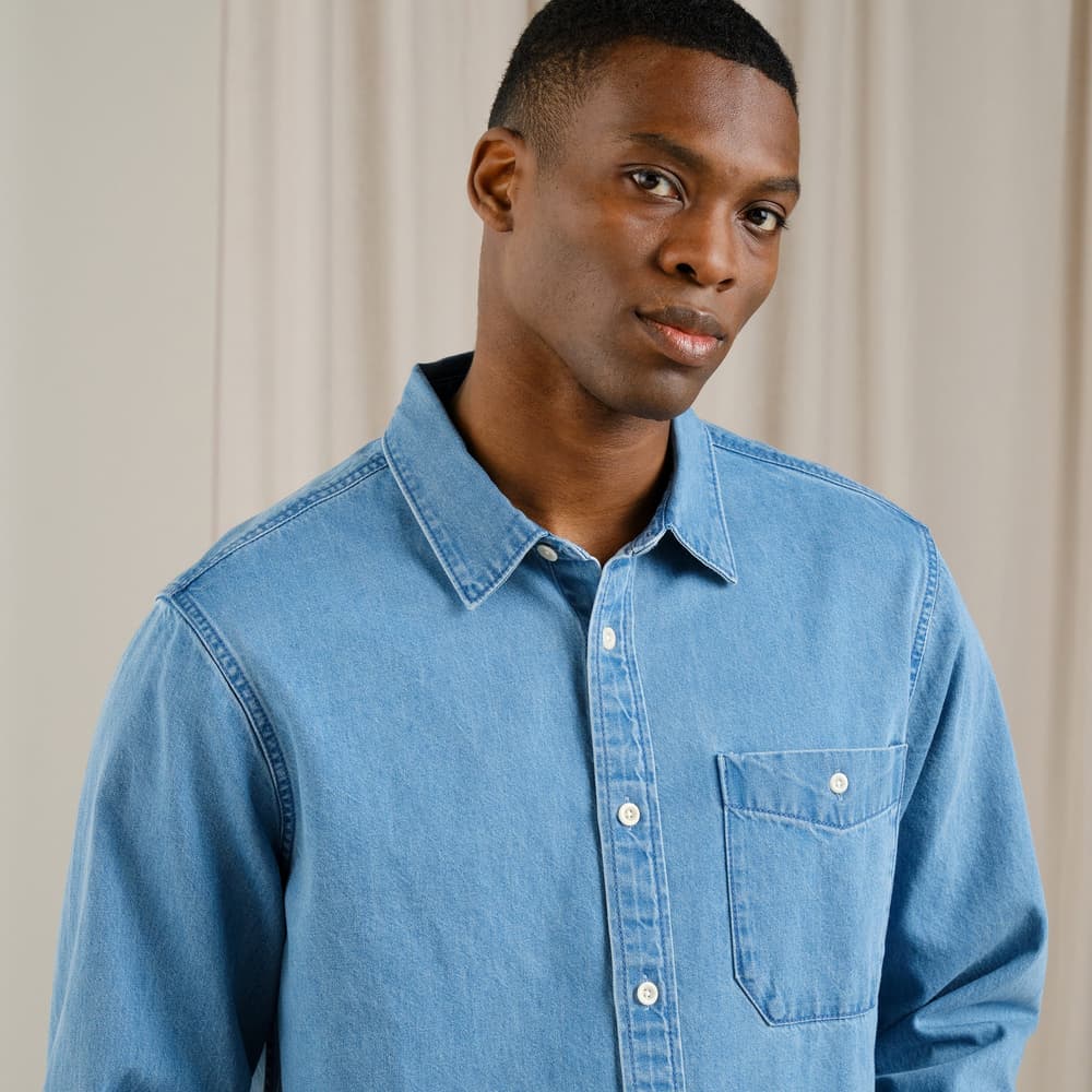 Shirt Lunnevik Denim Light Blue