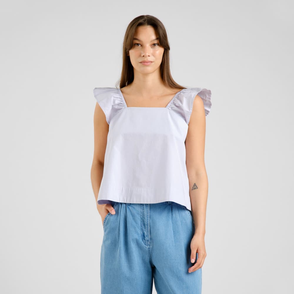 Top Furusund Poplin Thistle Purple