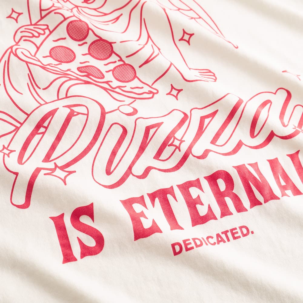 T-shirt Stockholm Eternal Pizza Off-White