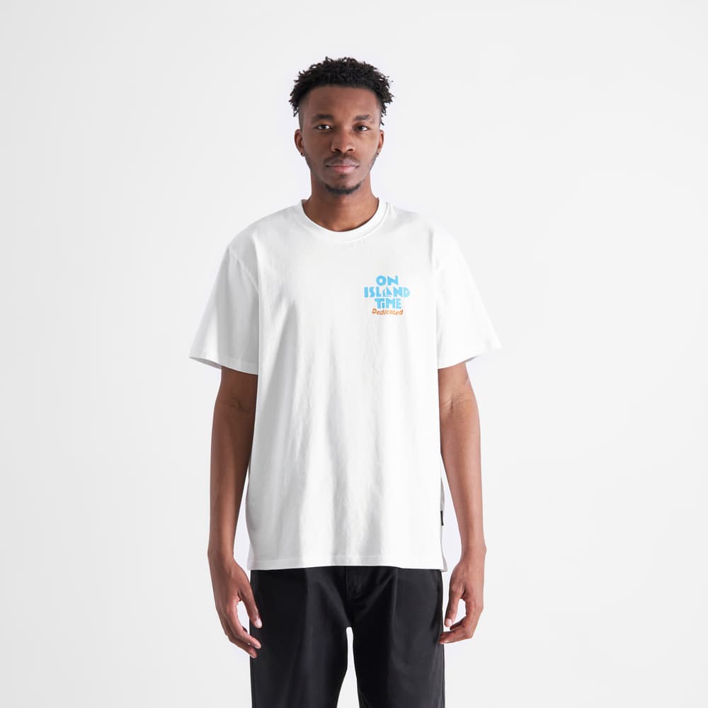 T-shirt Stockholm Island Time White