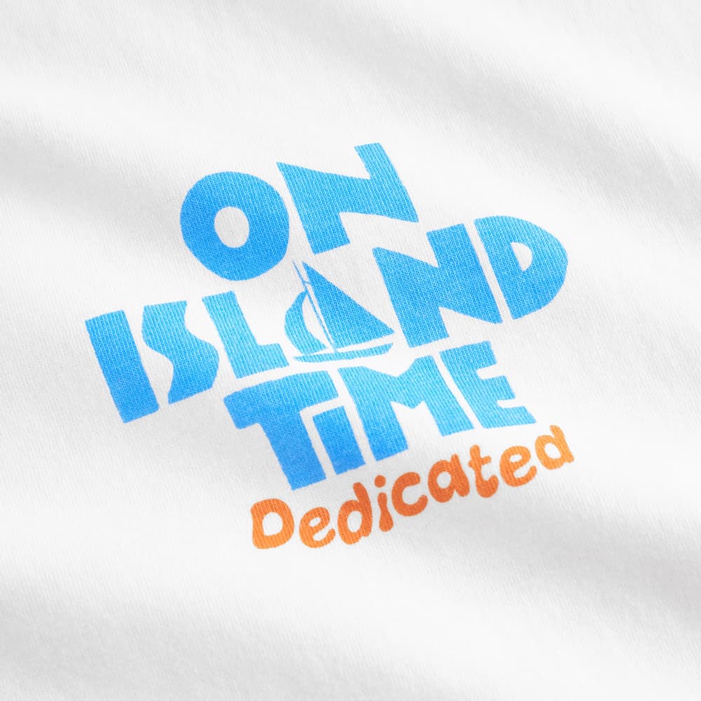 T-shirt Stockholm Island Time White