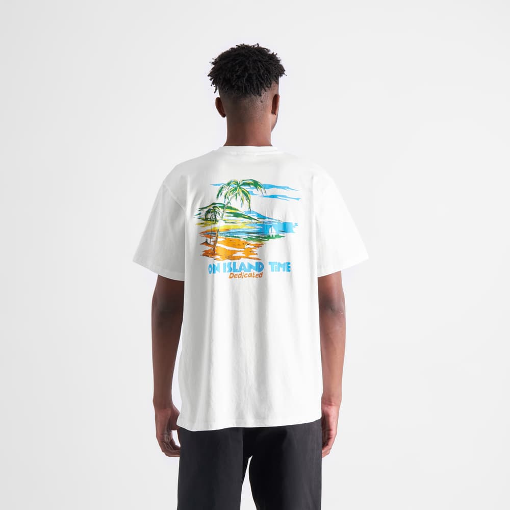T-shirt Stockholm Island Time White