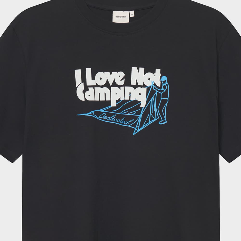 T-shirt Stockholm Love Not Camping Black