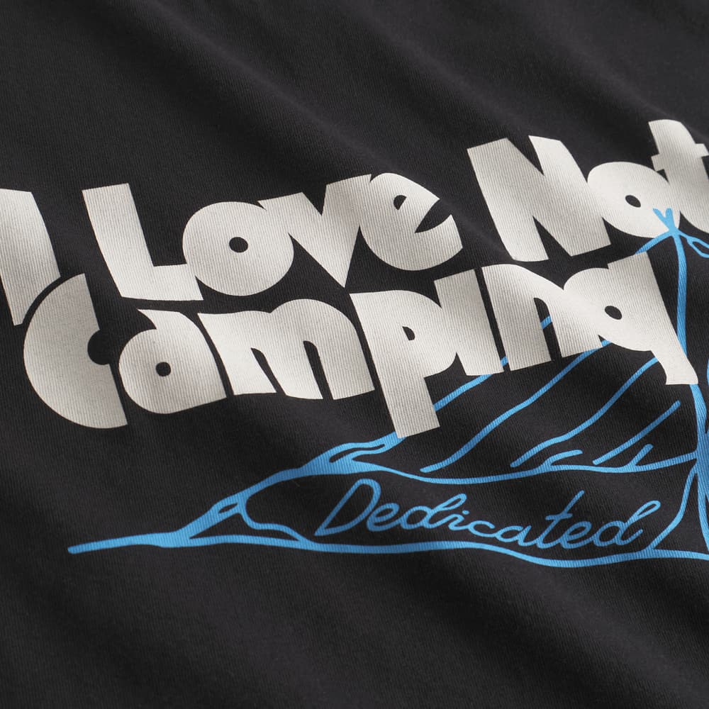 T-shirt Stockholm Love Not Camping Black
