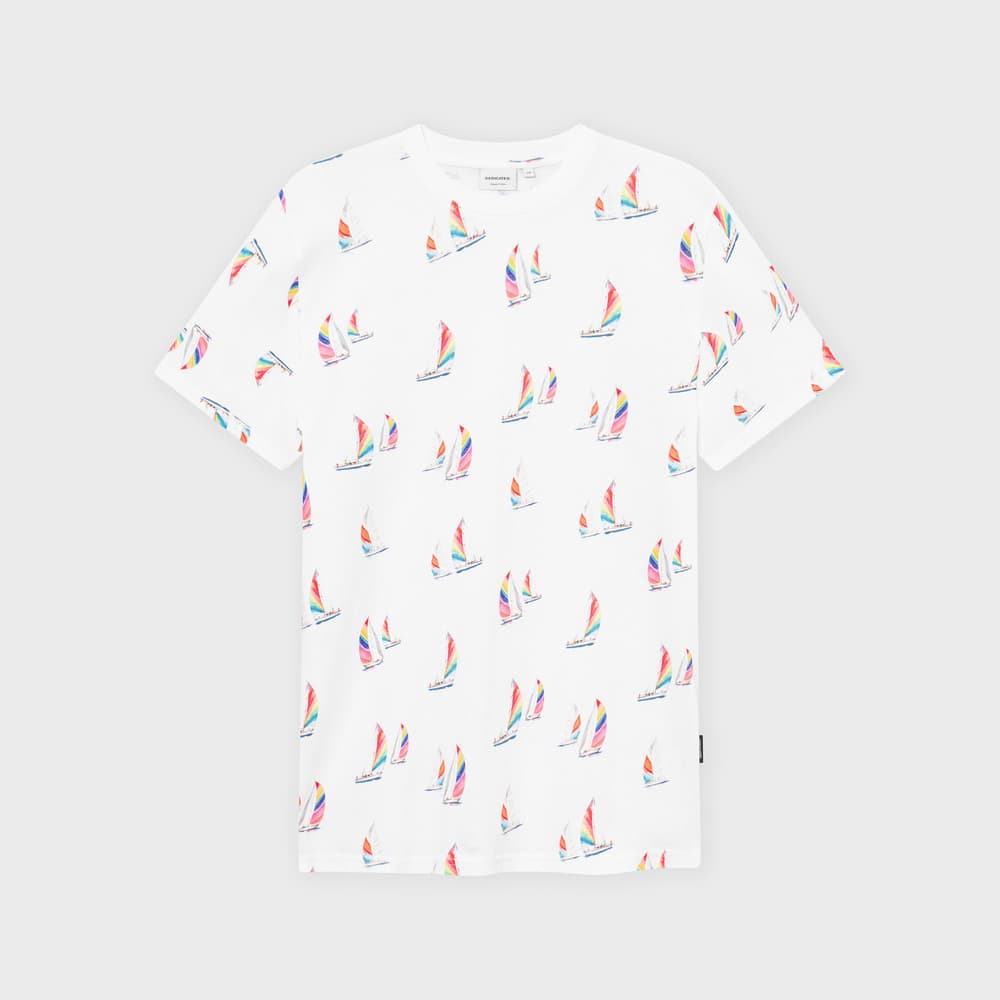 T-shirt Stockholm Sail Boats White