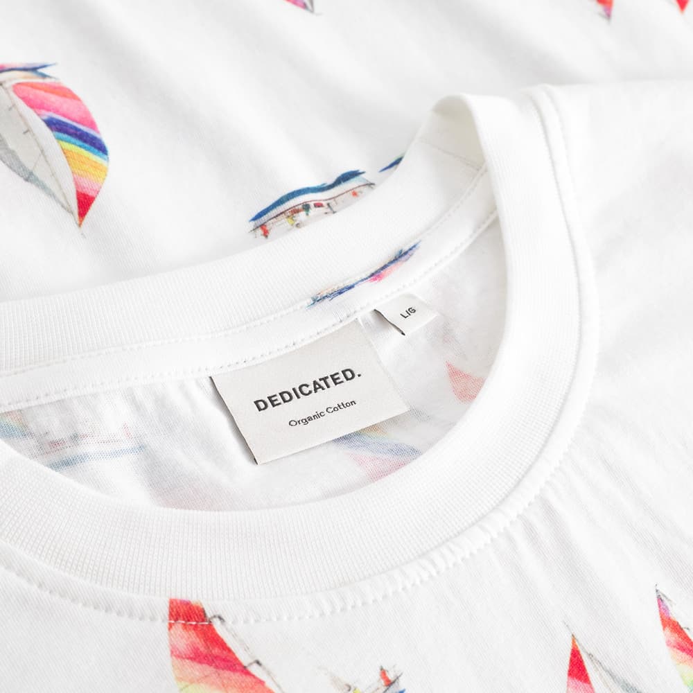 T-shirt Stockholm Sail Boats White