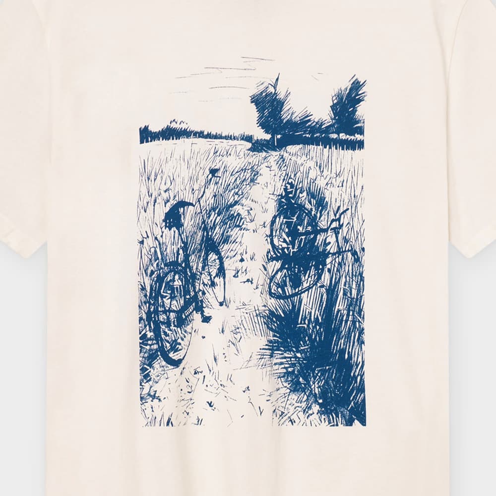 T-shirt Stockholm Summer Bikes Off-White