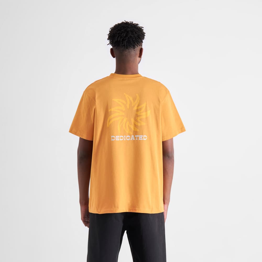T-shirt Stockholm Sun Logo Amber Gold