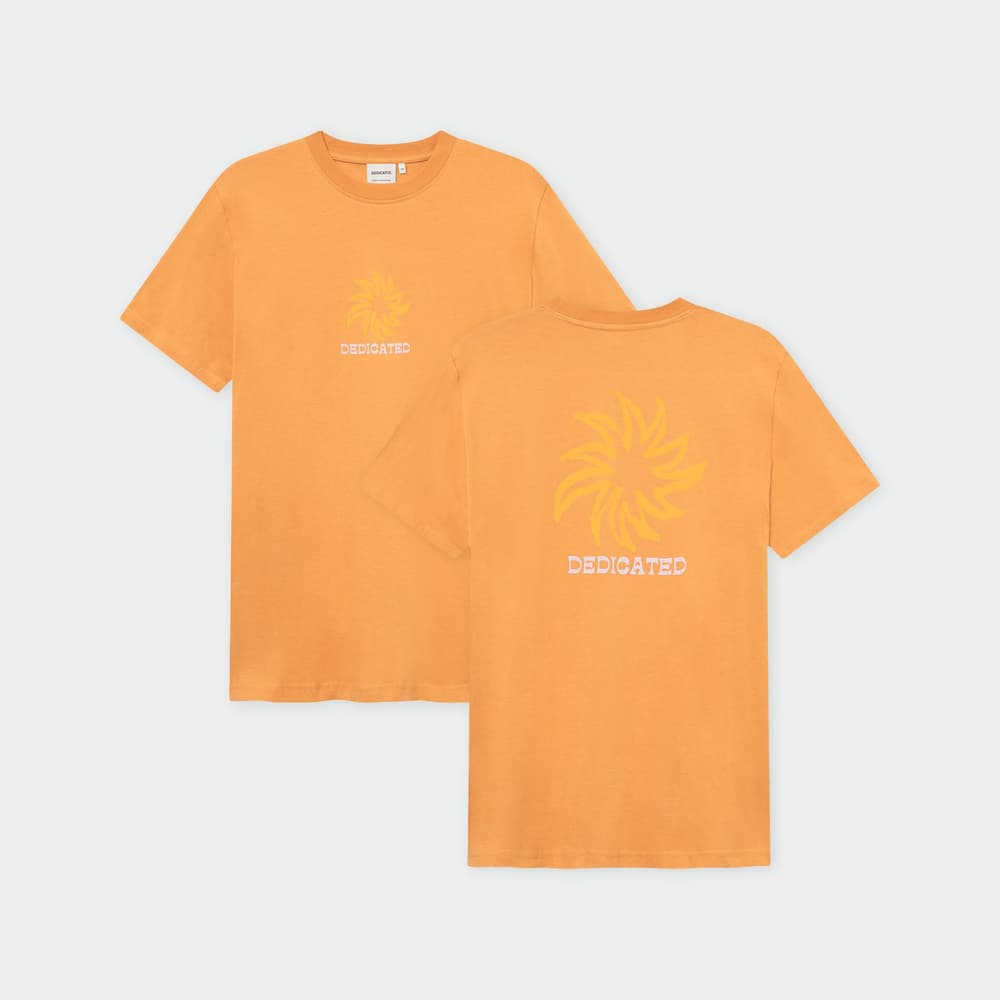 T-shirt Stockholm Sun Logo Amber Gold