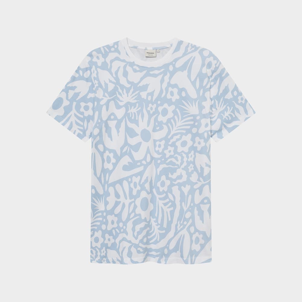 T-shirt Stockholm Wonky Beach Skyway Blue