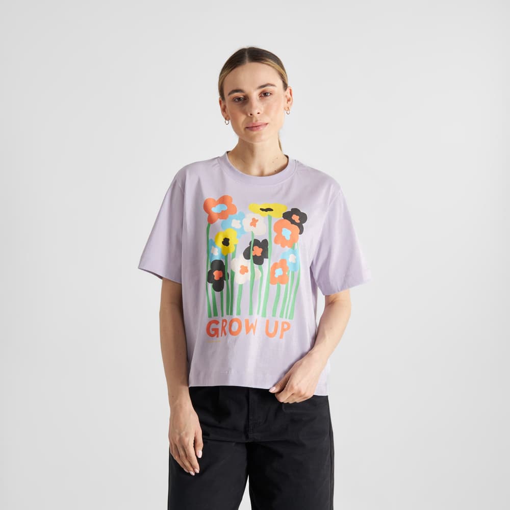 T-shirt Vadstena Grow Up Thistle Purple