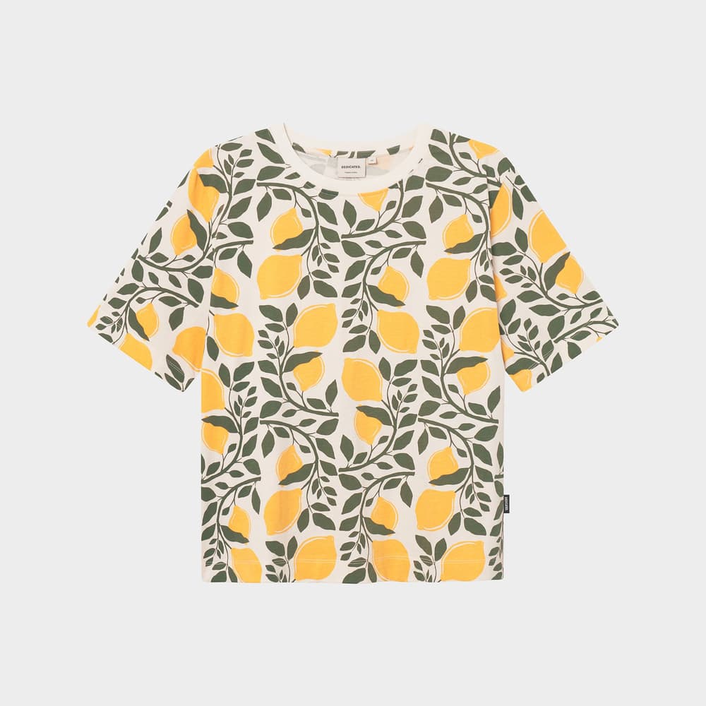 T-shirt Vadstena Lemon Branches White