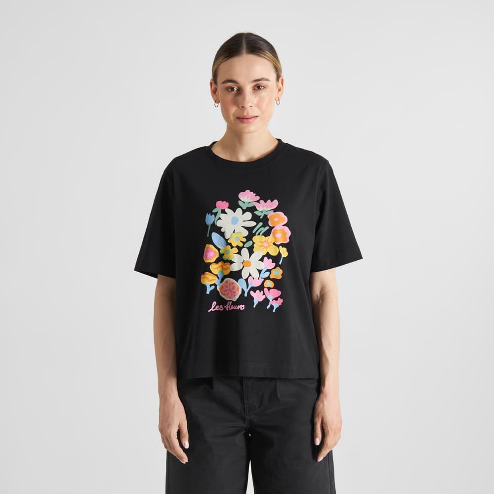 T-shirt Vadstena Les Fleurs Black