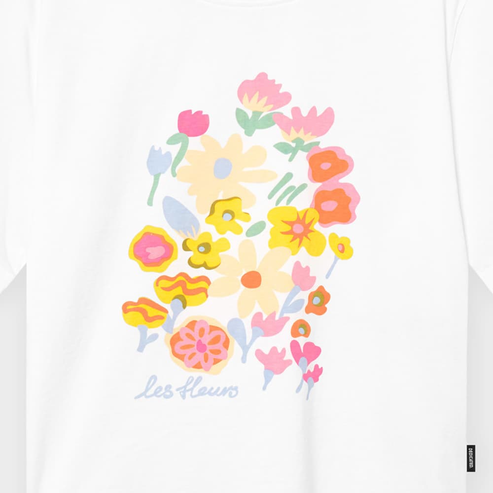 T-shirt Vadstena Les Fleurs White
