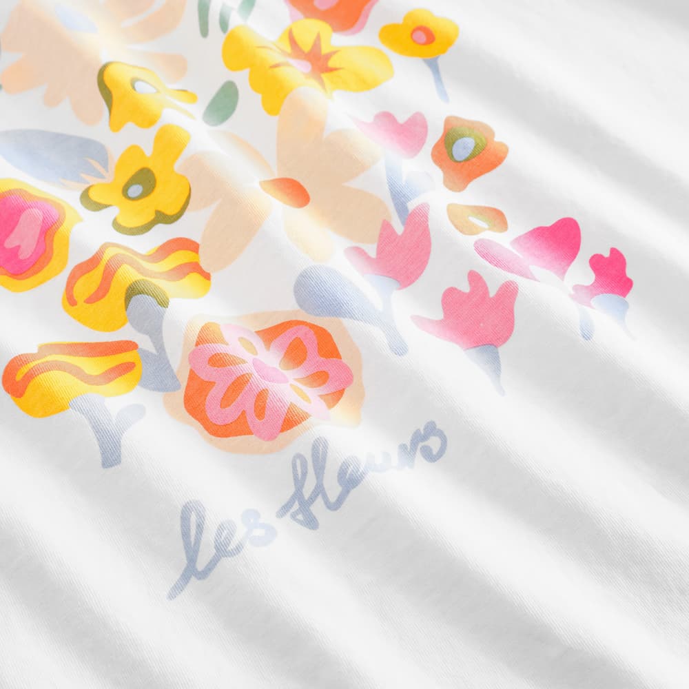 T-shirt Vadstena Les Fleurs White