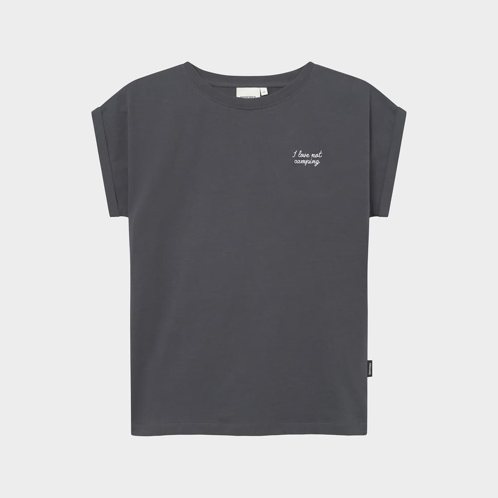 T-shirt Visby Love Not Camping Charcoal