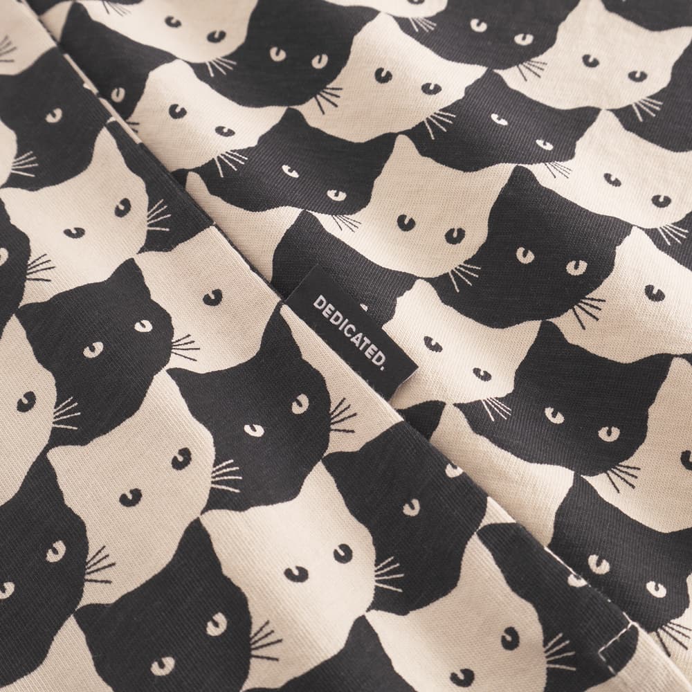 T-shirt Visby Pepita Cats Oat White