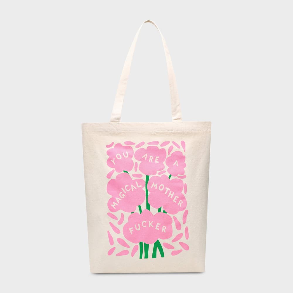 Tote Bag Torekov Magical Flowers Off-White