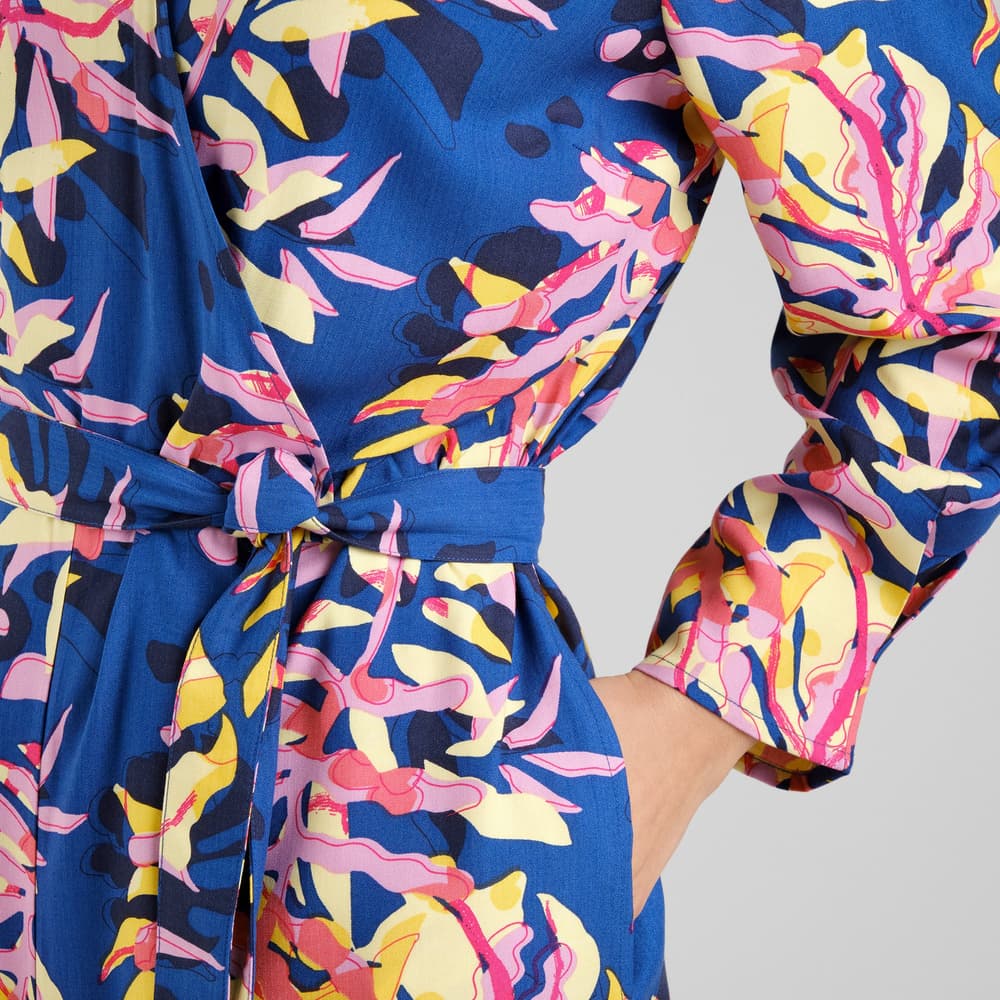 Wrap Jumpsuit Farsta Tropical Collage Multi Color