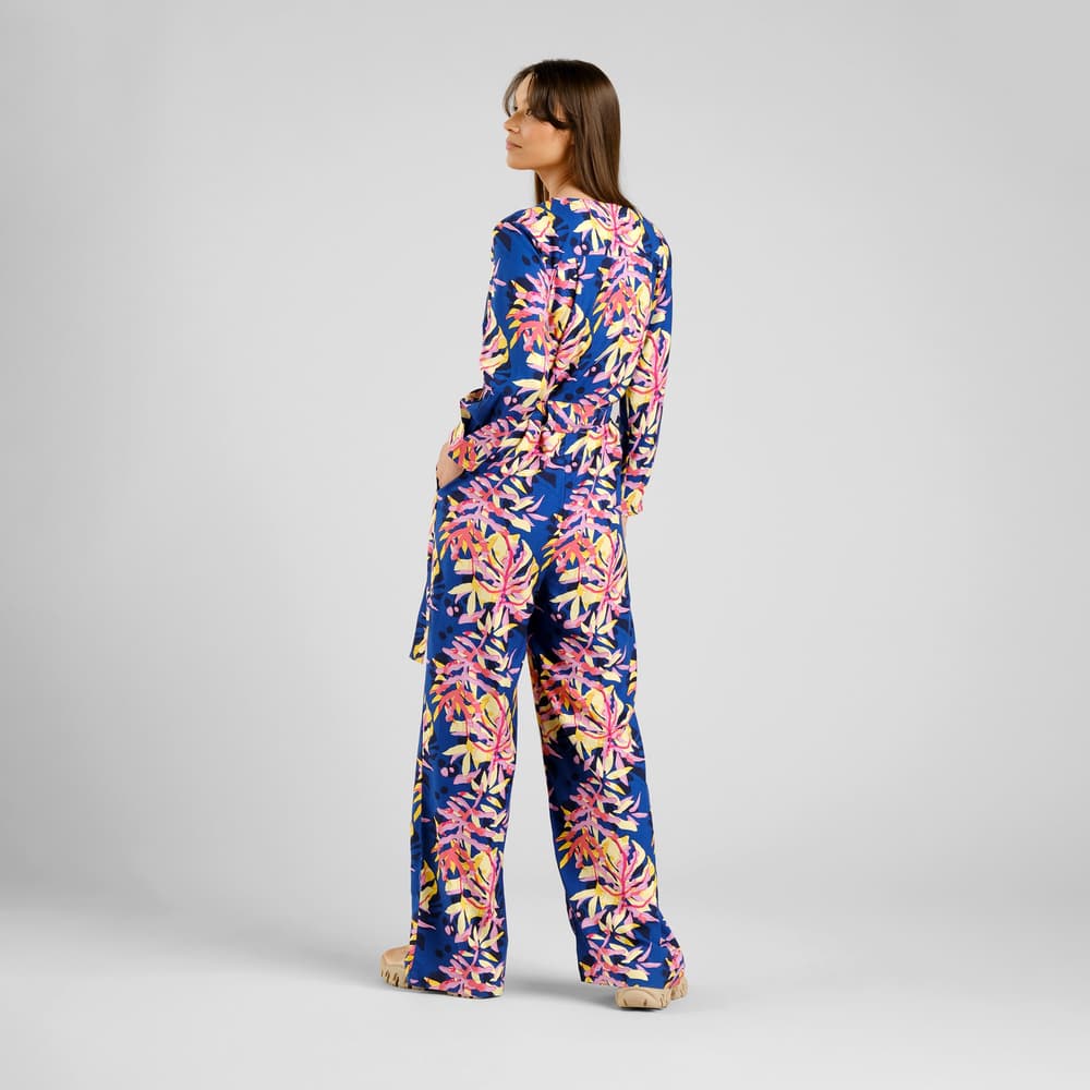 Wrap Jumpsuit Farsta Tropical Collage Multi Color