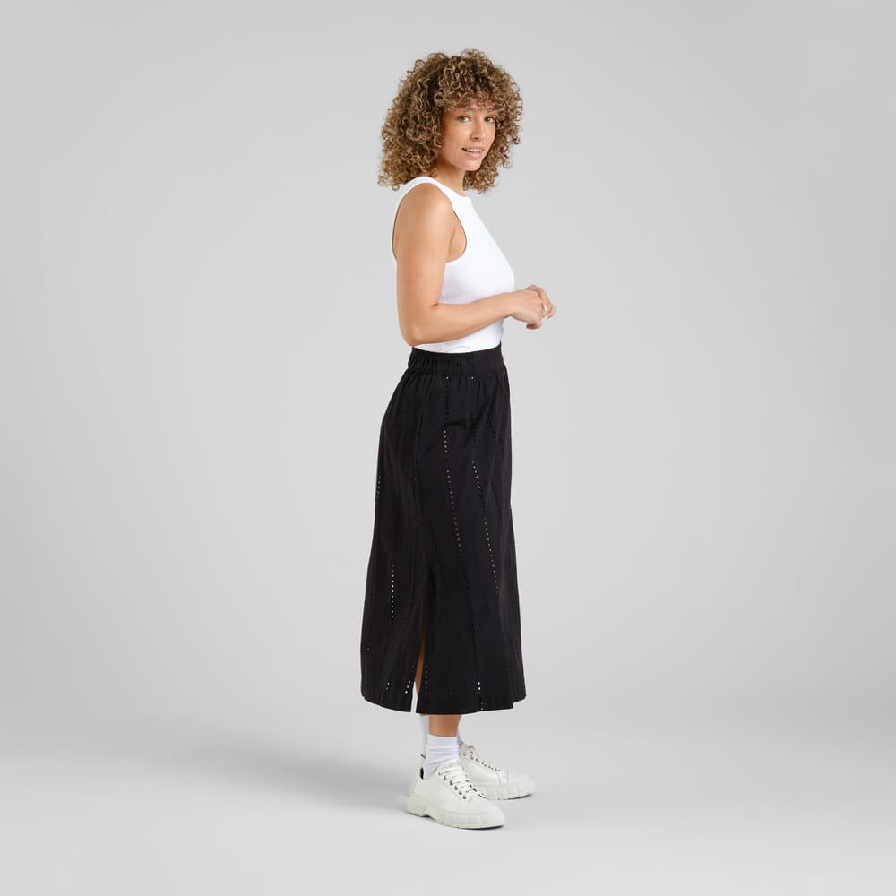 Skirt Viken Schiffli Black