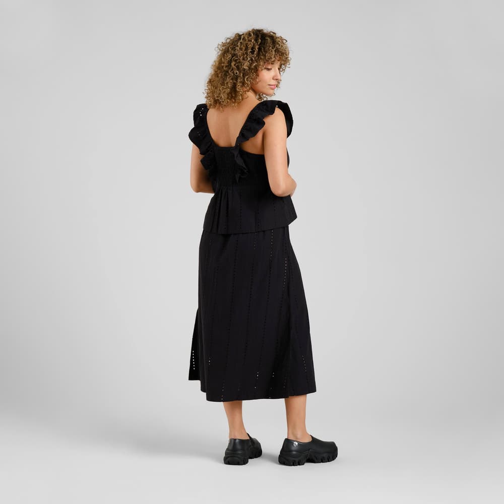 Skirt Viken Schiffli Black