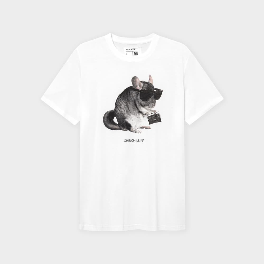 T-shirt Stockholm Chinchillin White