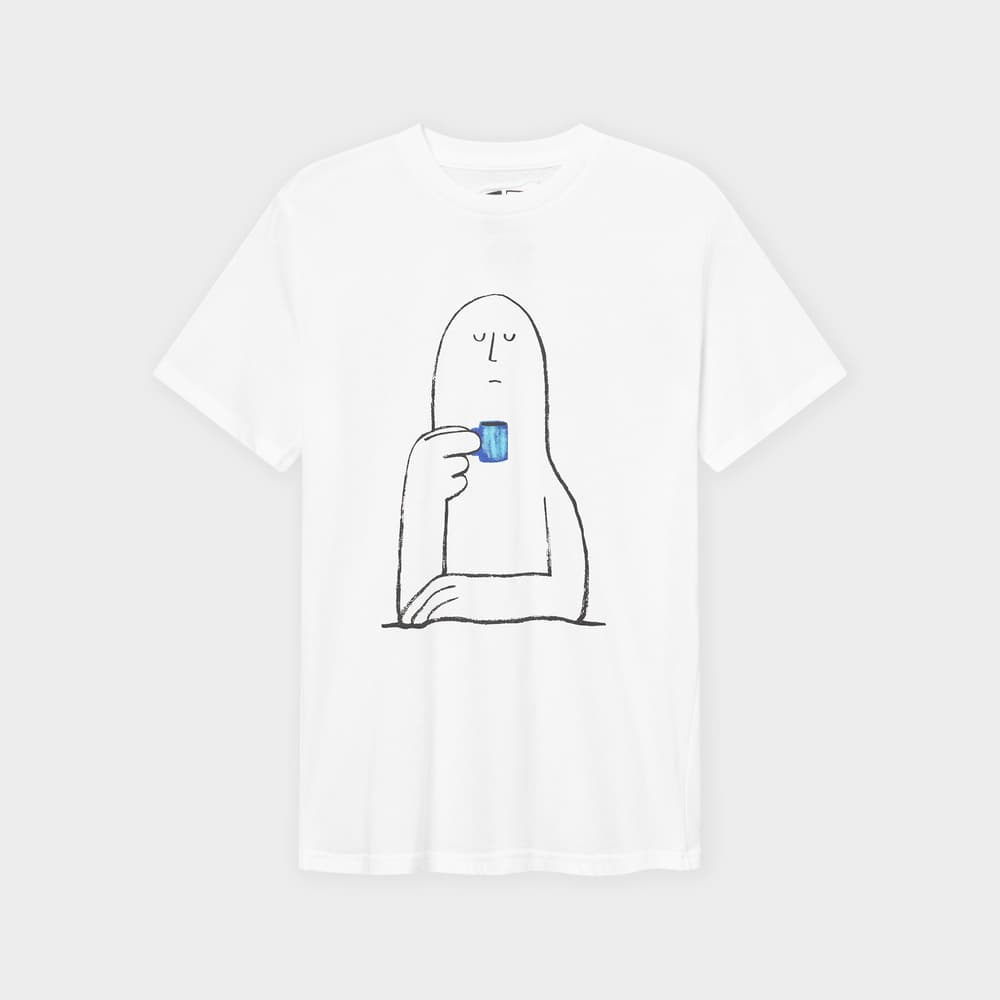 T-shirt Stockholm Coffee Break White