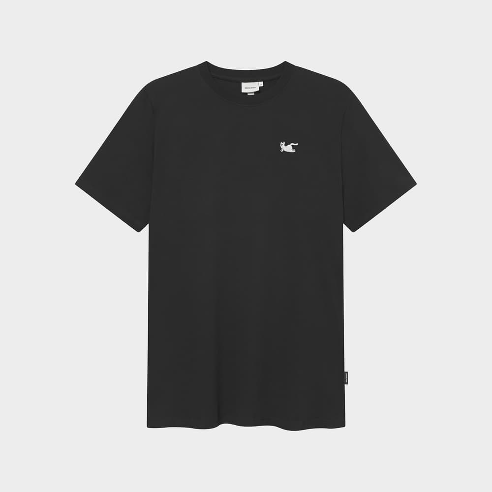 T-shirt Stockholm Cat Cobra Pose Black