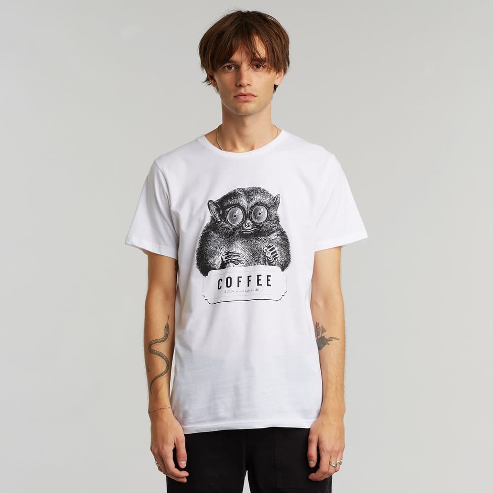 T-shirt Stockholm Caffeine Kick White