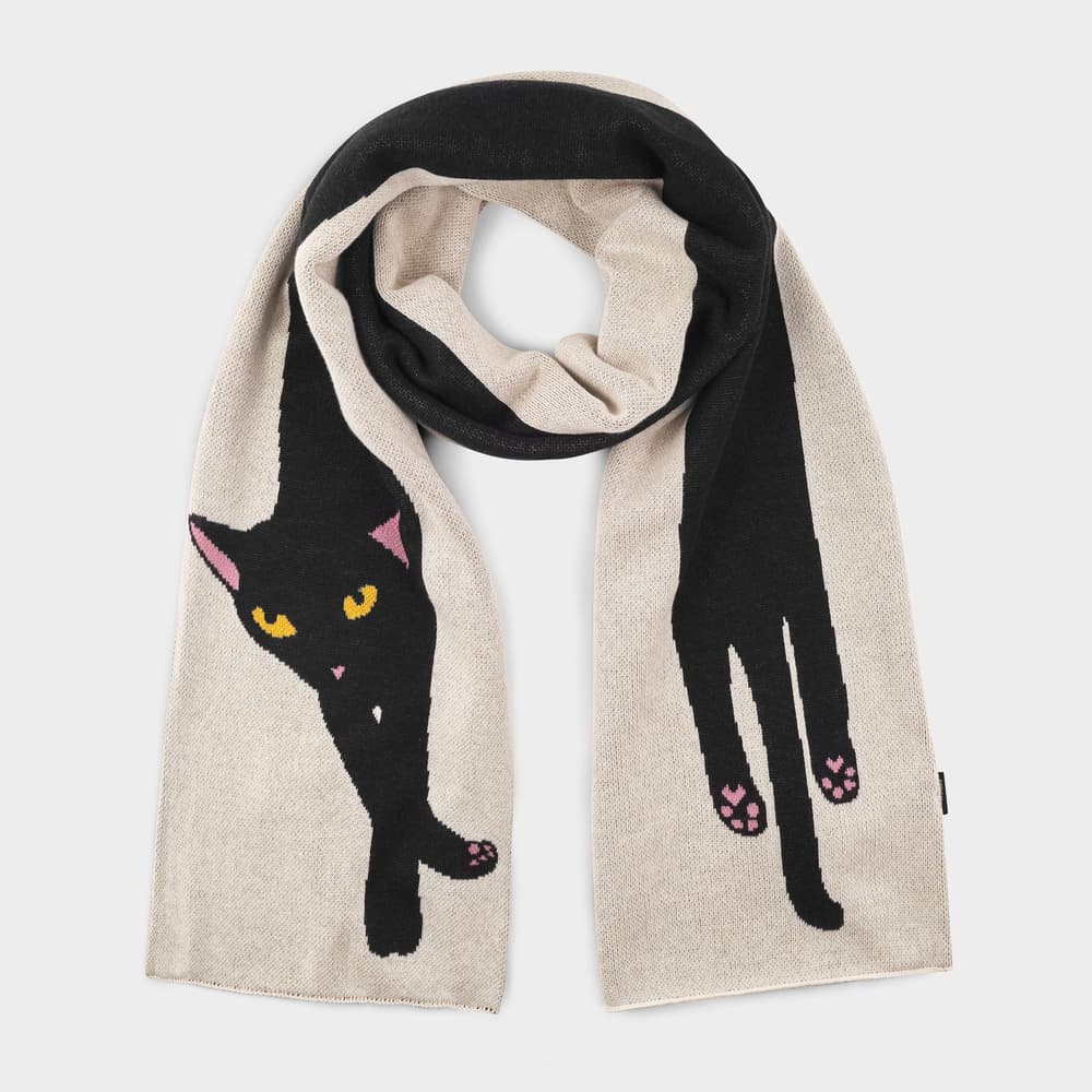 Scarf Rossberga Long Cat Vanilla White