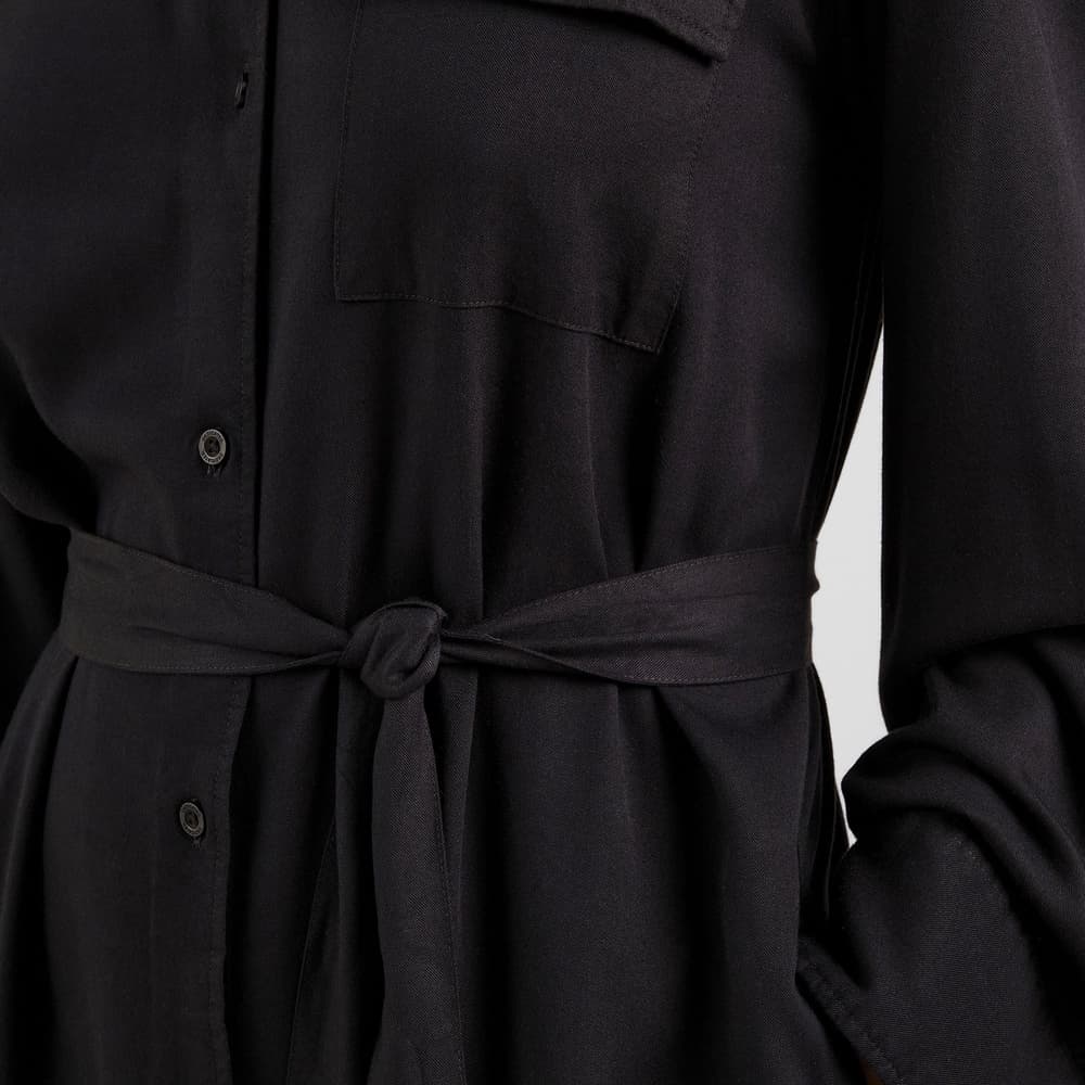 Shirt Dress Kvilla Heavy Viscose Black