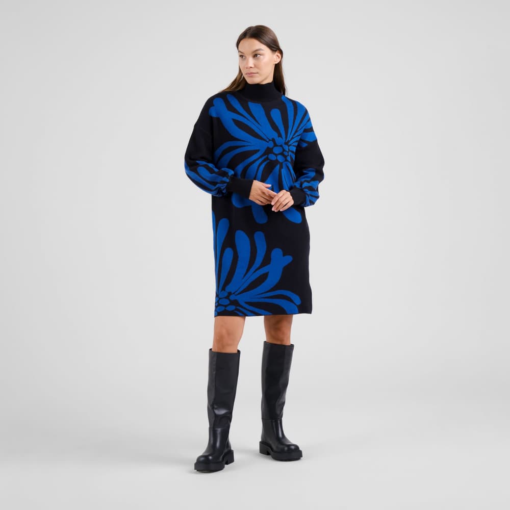 Dress Nikkala Big Flower Blue