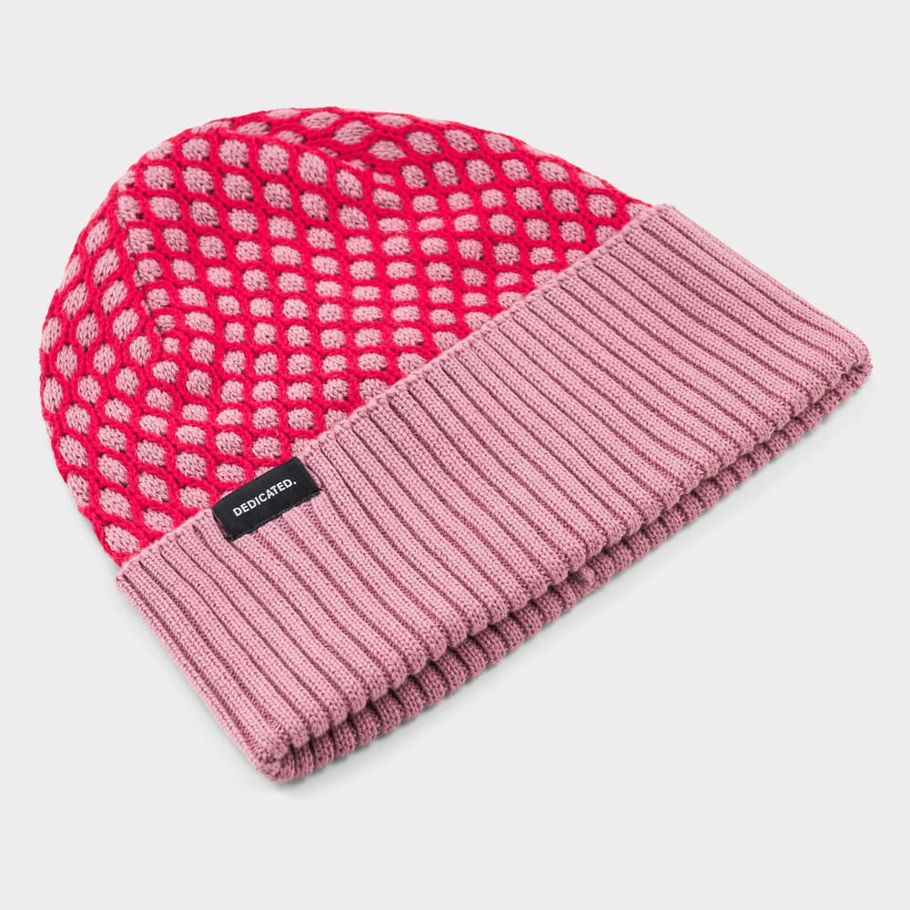 Beanie Hemavan Bubble Knit True Red/Lilas Pink