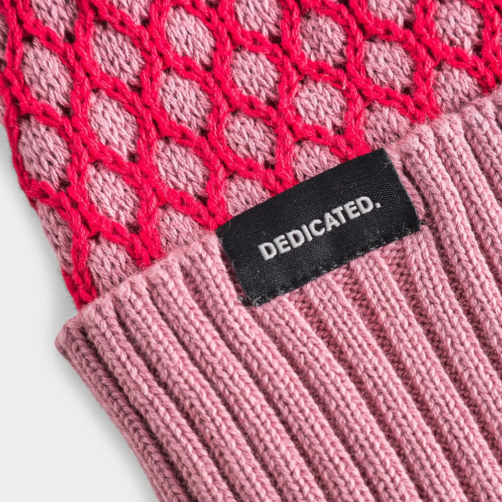 Beanie Hemavan Bubble Knit True Red/Lilas Pink