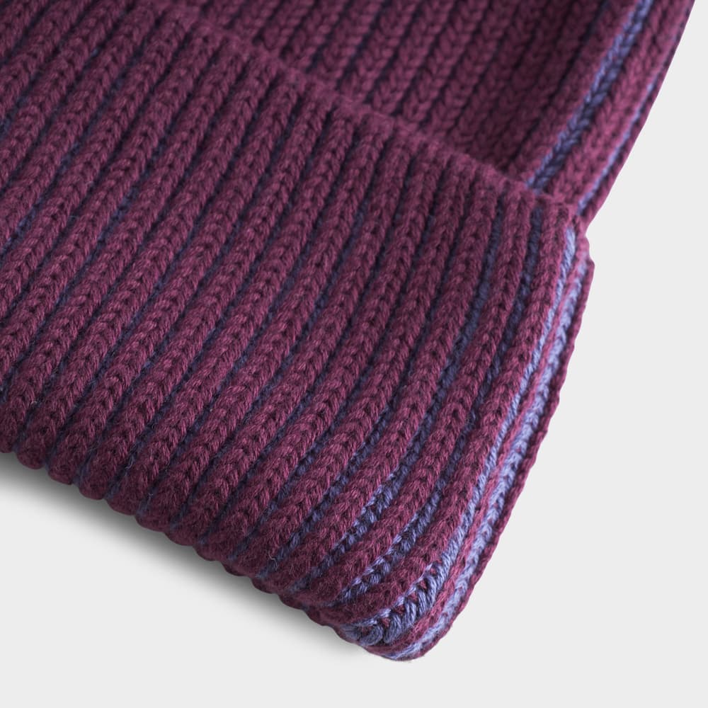 Beanie Narvik Brioche Fig Red/Heron Blue