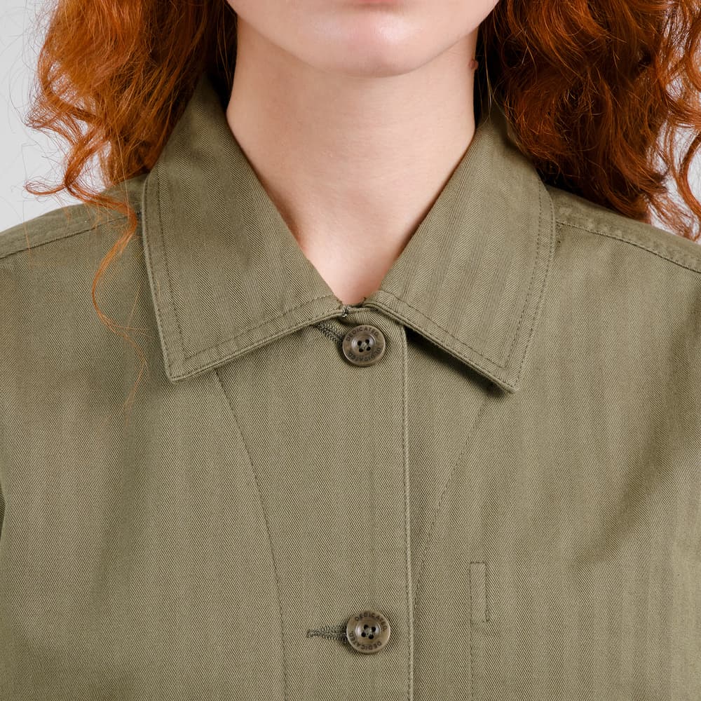 Jacket Stiby Herringbone Leaf Green