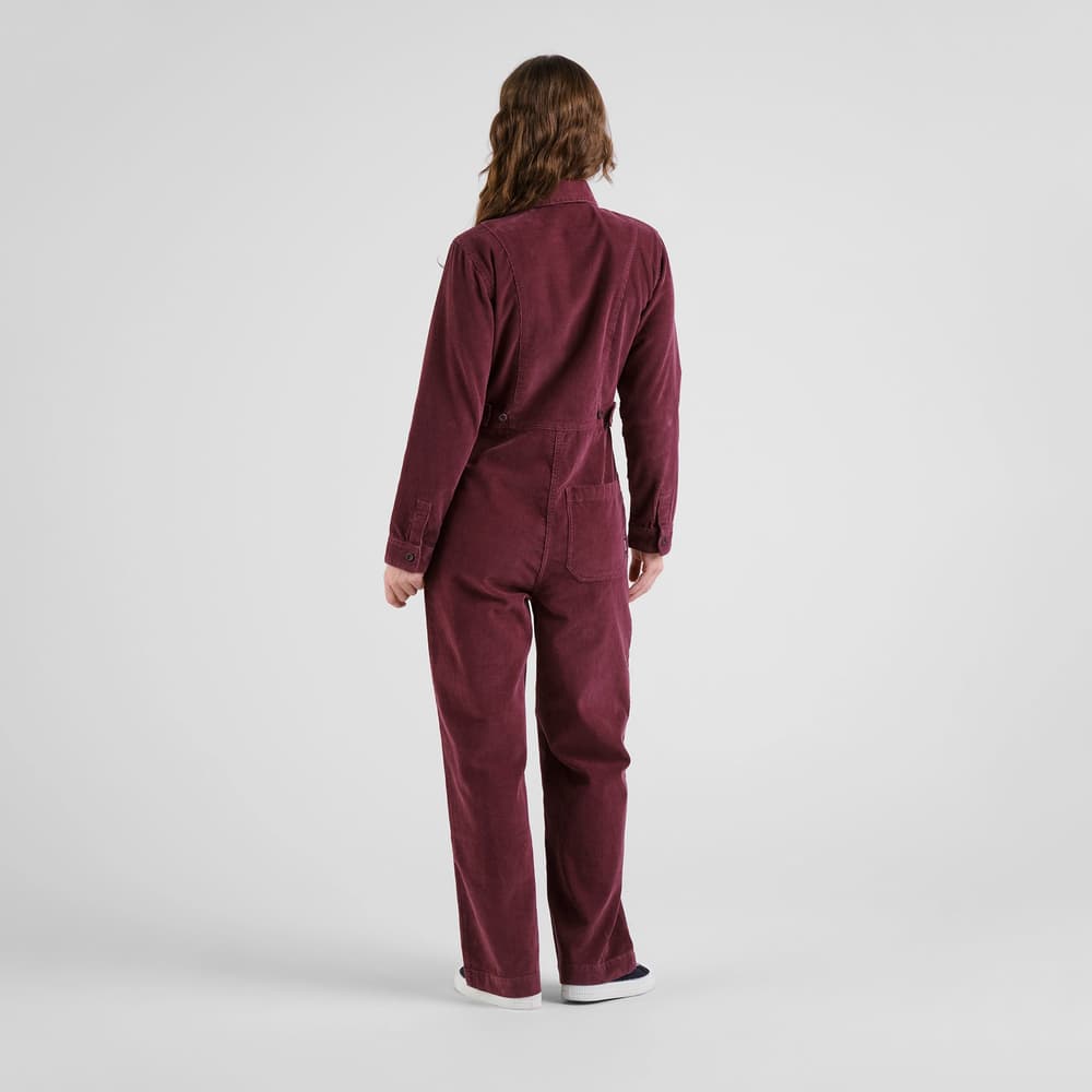 Overall Docksta Corduroy Fig Red