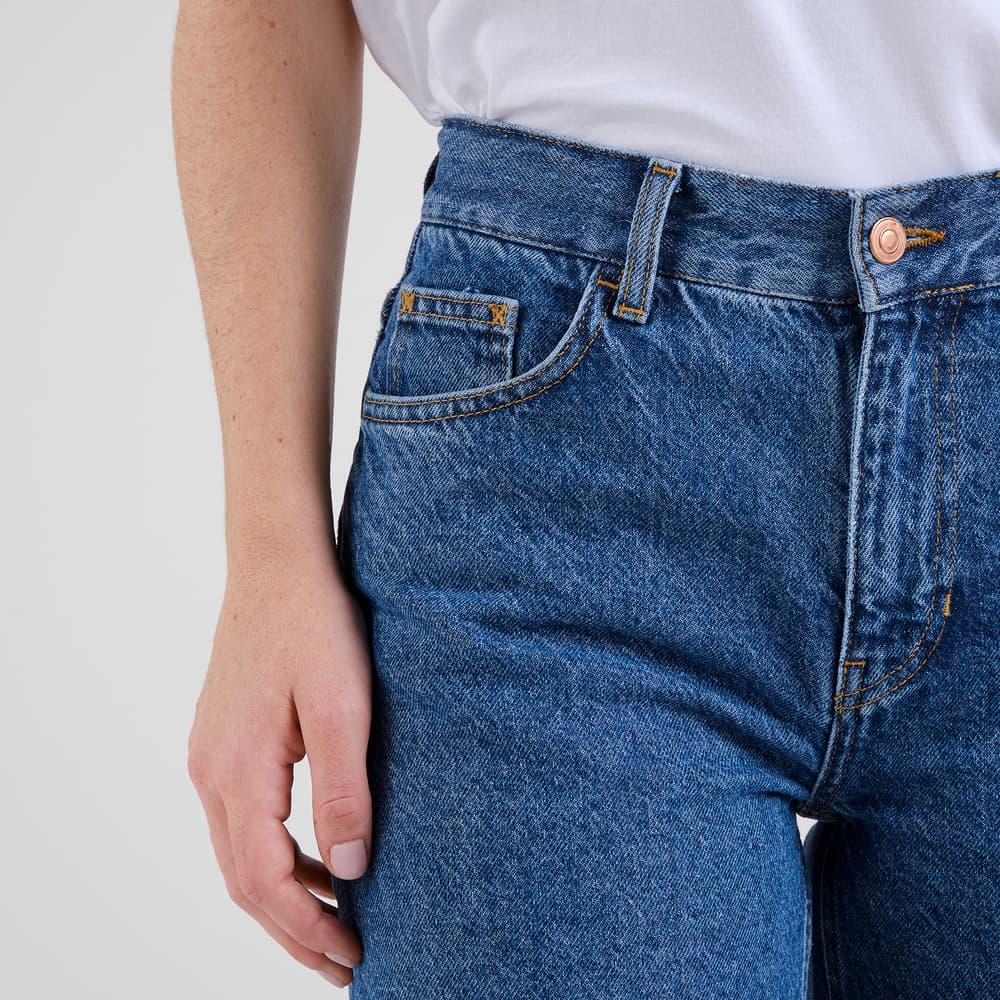 Denim Pants Berlin Flare Mid Blue