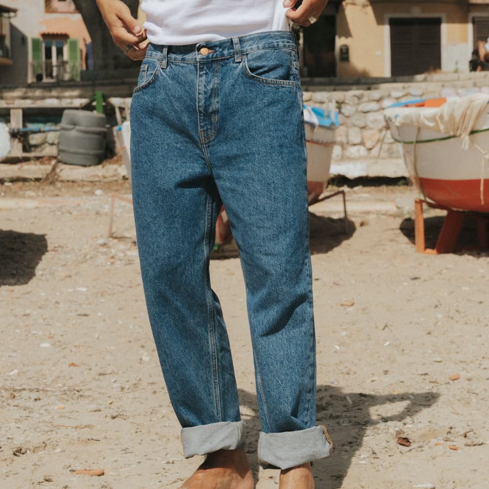 Denim Pants Hamburg Relaxed Fit Mid Blue