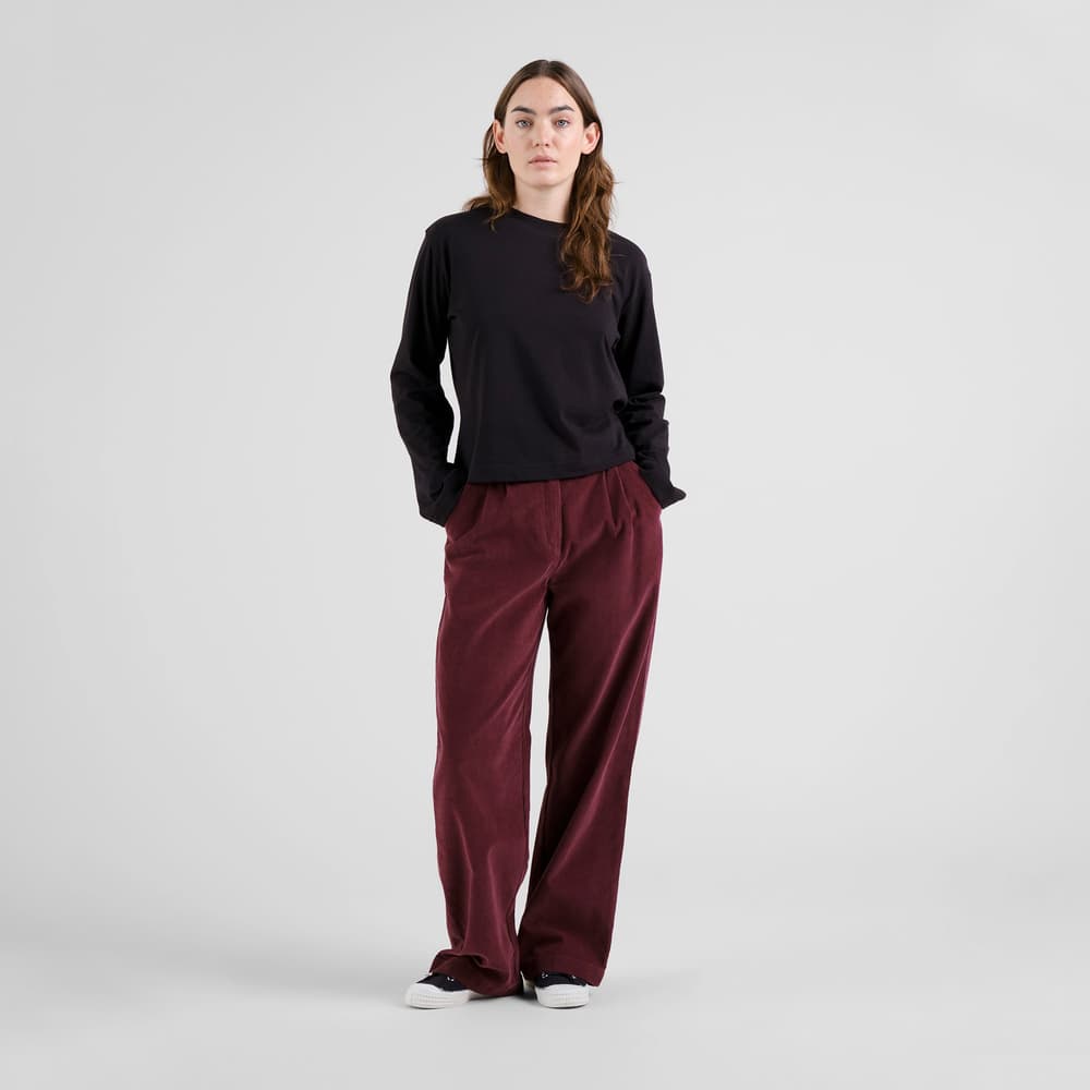 Pants Vickleby Corduroy Fig Red