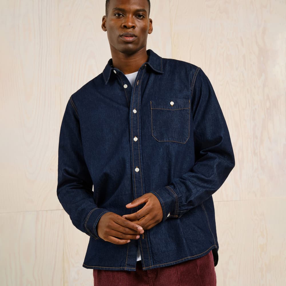 Shirt Lunnevik Denim Dark Blue