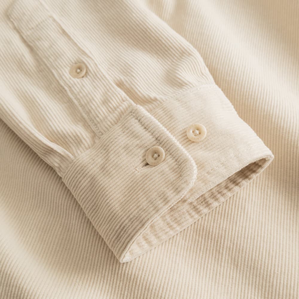 Shirt Varberg Corduroy Oat White