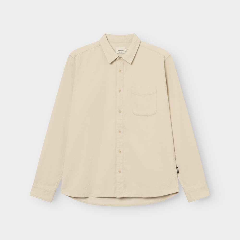 Shirt Varberg Corduroy Oat White