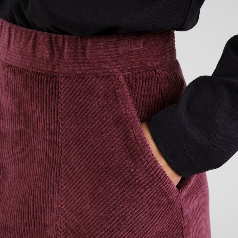 Skirt Majorna Corduroy Fig Red