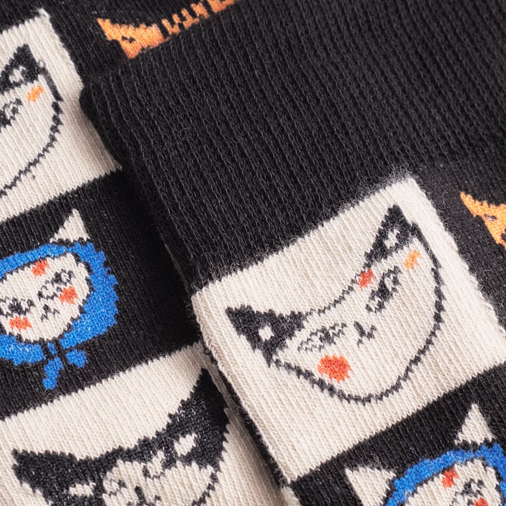 Socks Sigtuna Cat Bingo Black