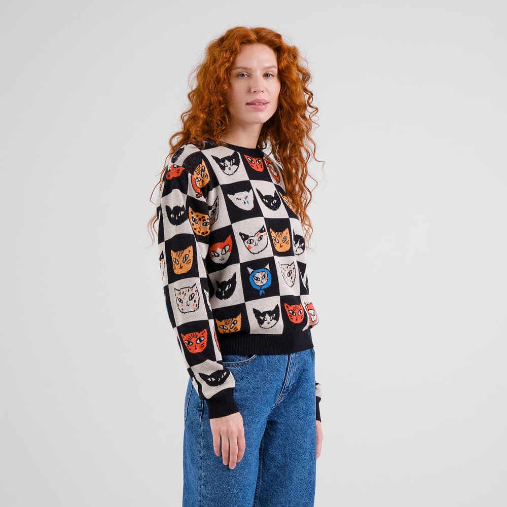 Sweater Arendal Cat Bingo Black