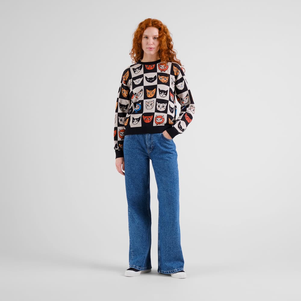Sweater Arendal Cat Bingo Black