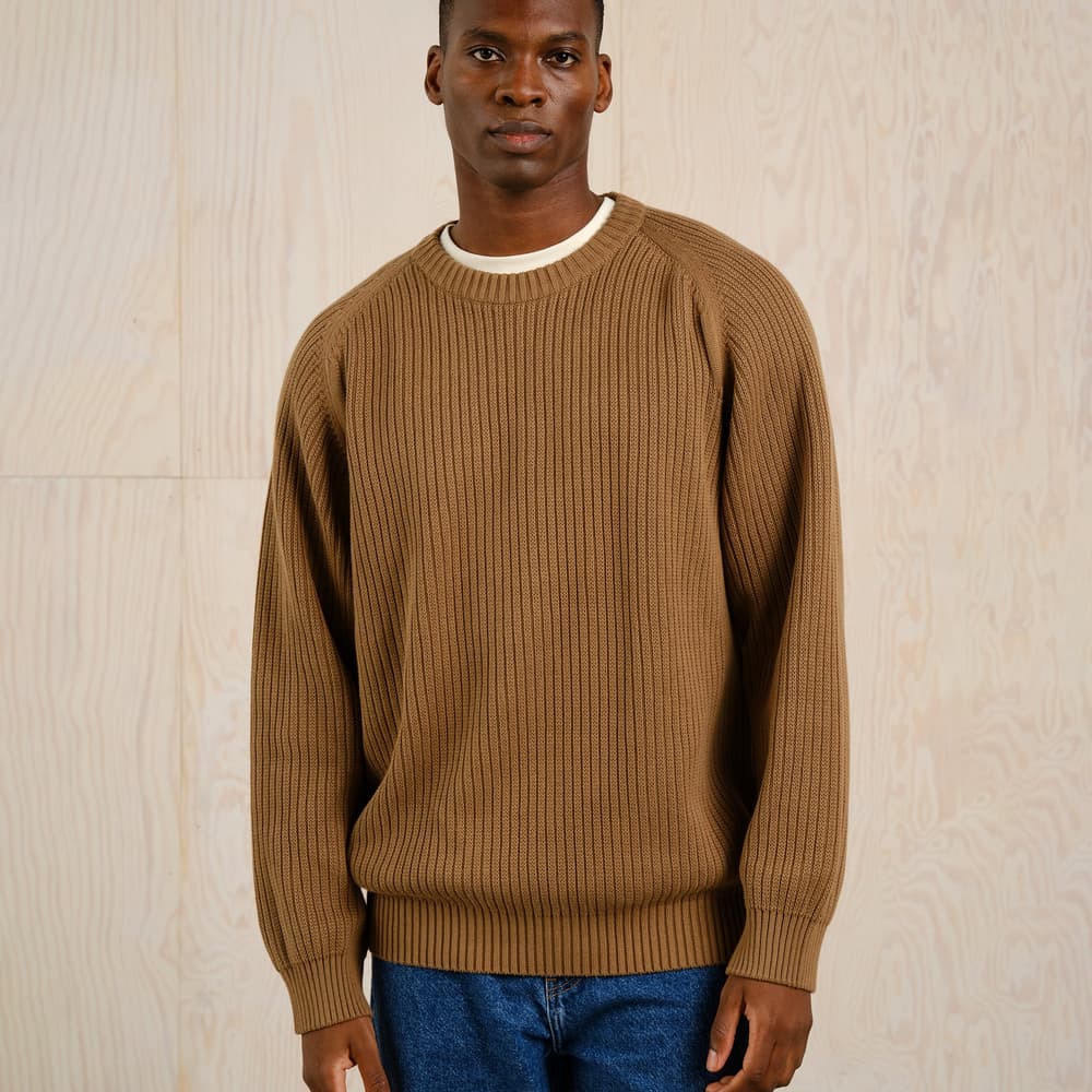 Hakkas Knitted Sweater Otter Brown