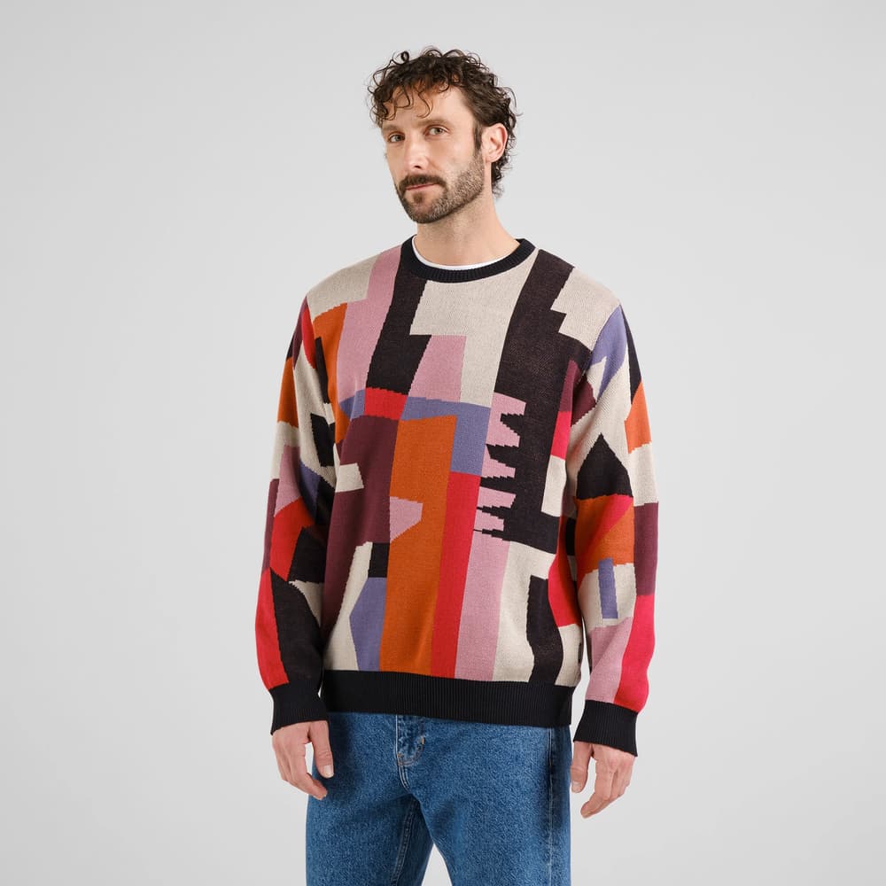 Sweater Mora Abstract Chaos Multi Color